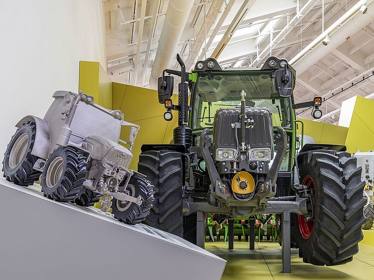 Fendt Traktor Prototyp eines Fendt Traktors mit Tastmodell