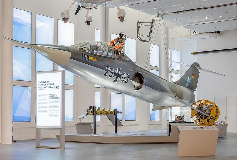 Starfighter in der Ausstellung Moderne Luftfahrt.