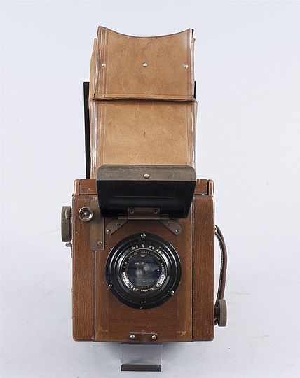 Tropenreflexkamera, Ensign Special Reflex, um 1920.
