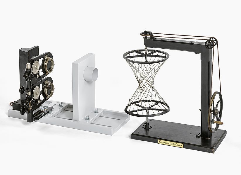 Kinodiaphragmatischer Projektionsapparat nach Erwin Papperitz.