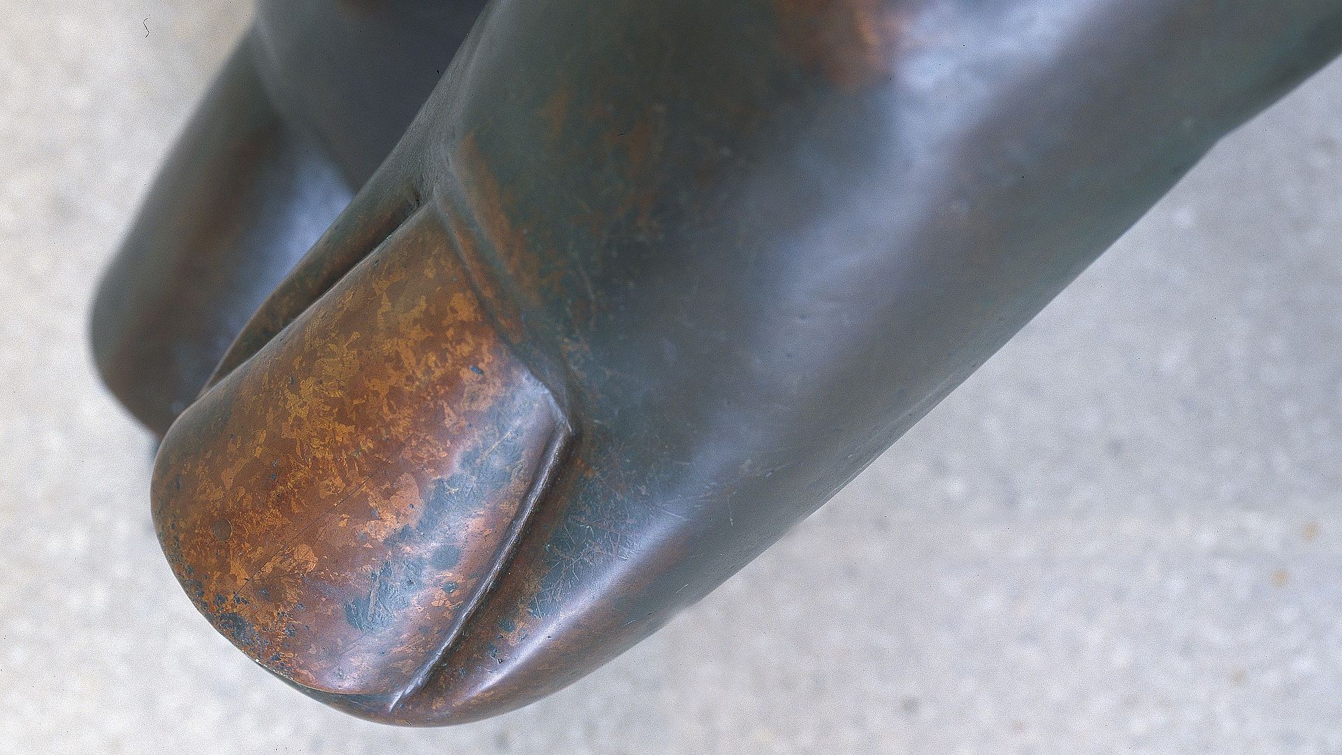 Re-cast of a finger of a hand from the Bavaria statue.