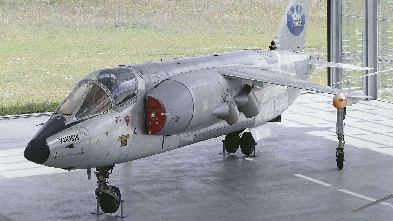 Senkrechtstarter VFW-Fokker VAK191 B in der Flugwerft Schleißheim.