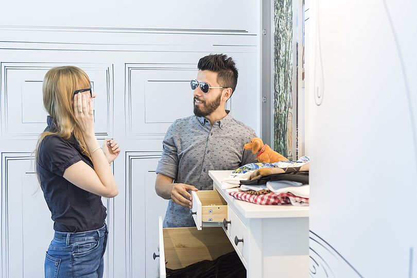 Selfie-Fotobox in der Sonderausstellung Kosmos Kaffee.