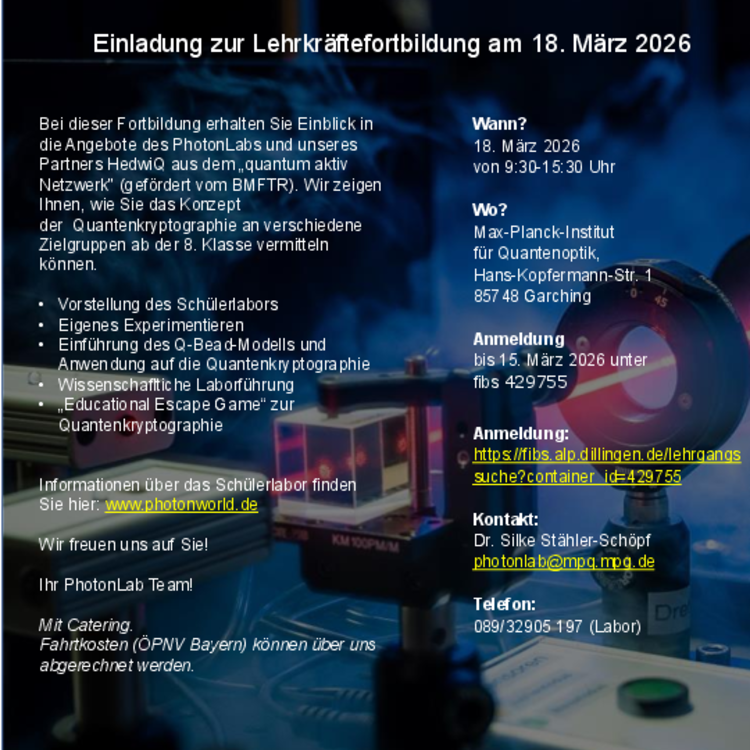 Neue Laserexperimente für die Ausbildung in Schule und Praktika