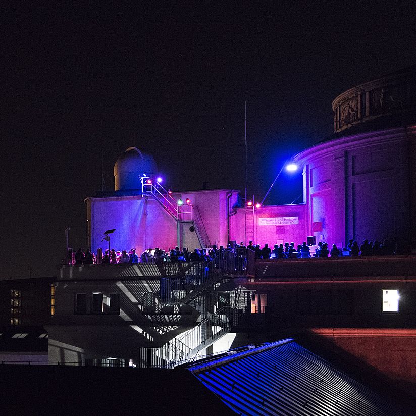 Lange Nacht der Museen Museumsterrasse bei der Langen Nacht der Museen.