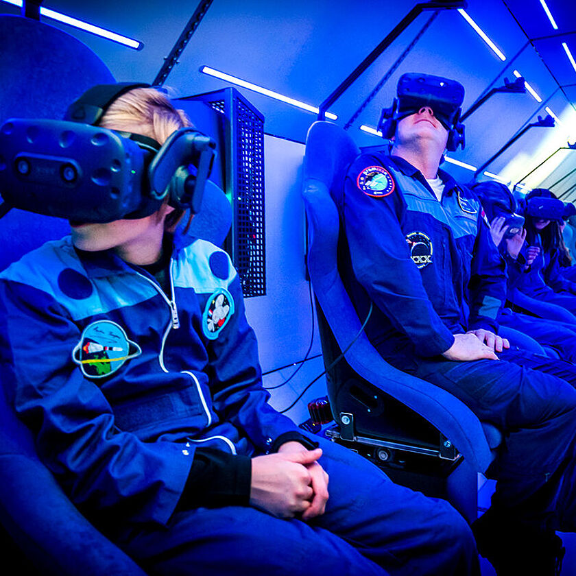 Weltraumrecht. Dauerausstellung “Raum und Zeit” im Zukunftsmuseum. Foto: Ludwig Olah