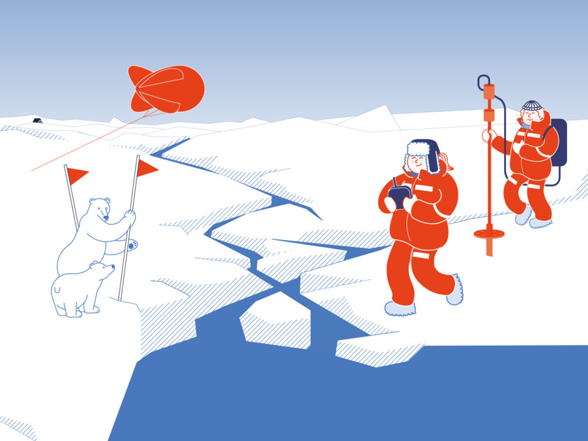 zur Ausstellung "Dünnes Eis"