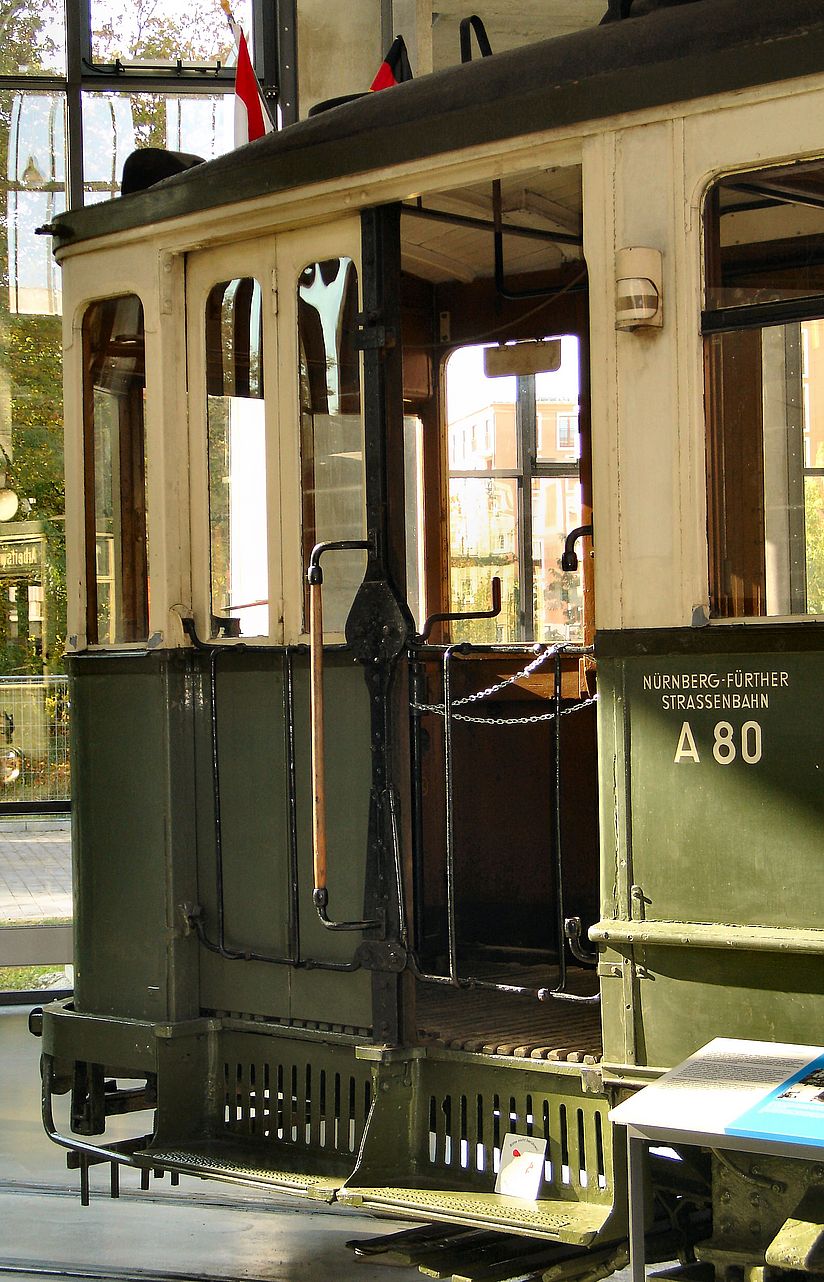 Railcar of the Nuremberg-Fürth Tramways.