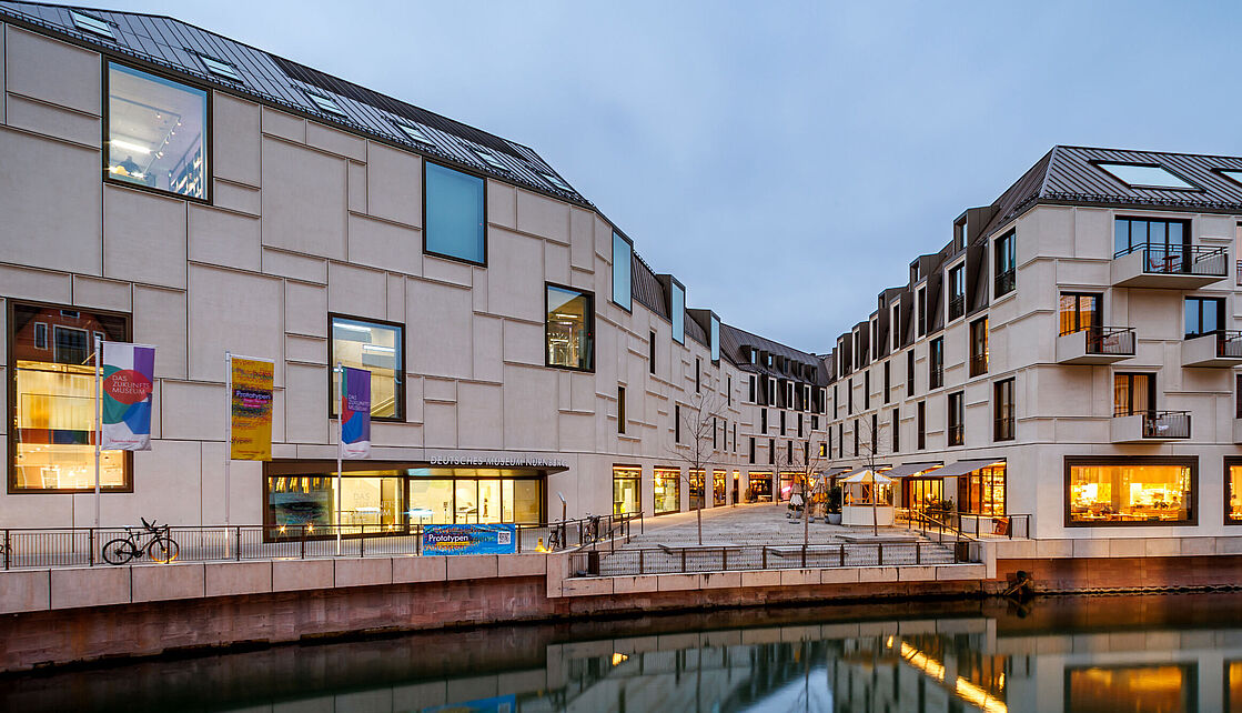 Außenansicht des Zukunftsmuseums in Nürnberg