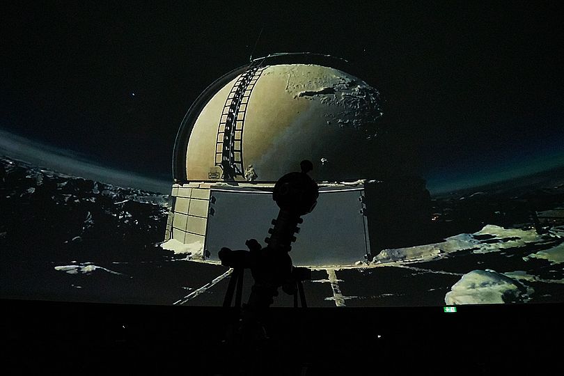 Projektion eines Observatoriums.