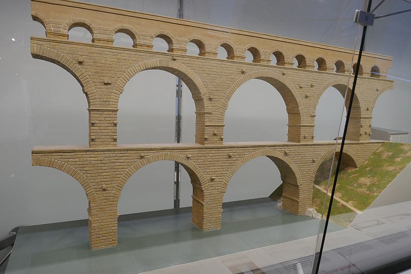 Modell der Pont du Gard
