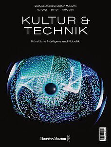 Das Cover zeigt den Namen des magazin "Kultur und Technik" und ein stilisiertes, verpixeltes Auge