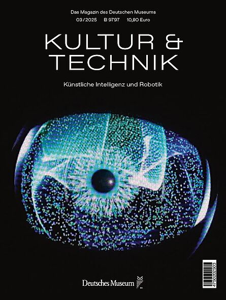 Das Cover zeigt den Namen des magazin "Kultur und Technik" und ein stilisiertes, verpixeltes Auge