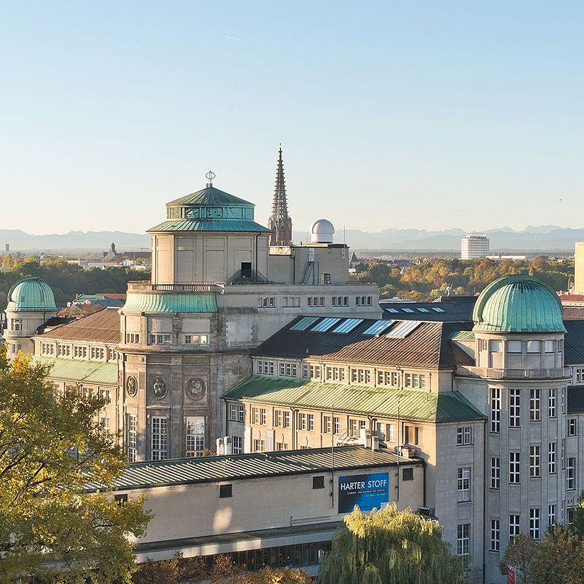 Blick auf Museumsinsel Blick auf die Museumsinsel mit dem Sammlungsbau in München