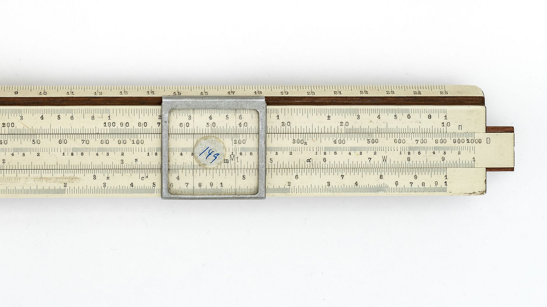 Rechenschieber des Systems Friedrich & Hippler Rechenschieber zur Einstellung für Maschinen zur Metallbearbeitung