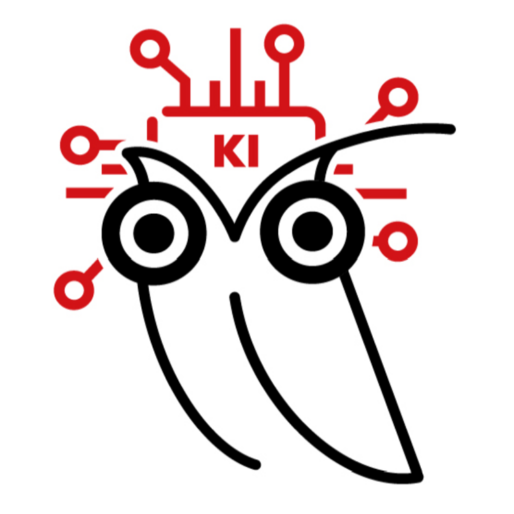 Maskottchen Eule Pfiffikus der Bildung im Deutschen Museum Bonn für Workshops rund um KI