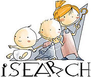 Logo Forschungsgruppe "iSearch" der TU München.