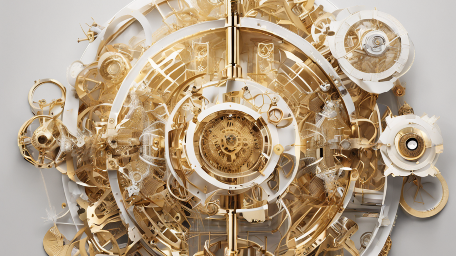 KI-generiertes Bild einer „abstrakten Maschine für digitale Strategie für Museen“.