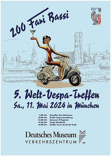 Plakat 5. Welt-Vespa-Treffen.