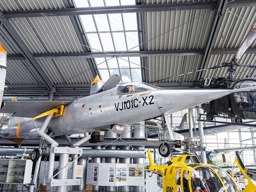 Senkrechtstarter VJ-101 C-X2 in der Flugwerft Schleißheim.