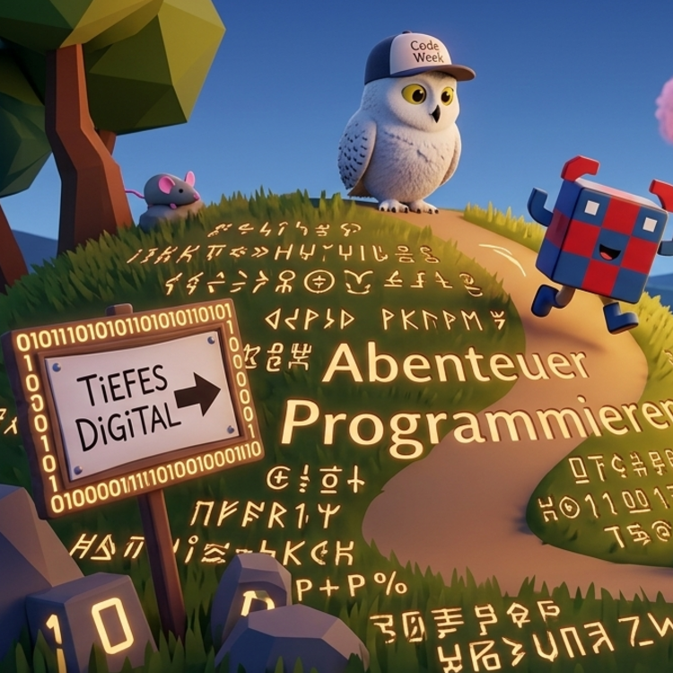 KI generierte Ankündigung zur Programmierwerkstatt im Deutschen Museum Bonn