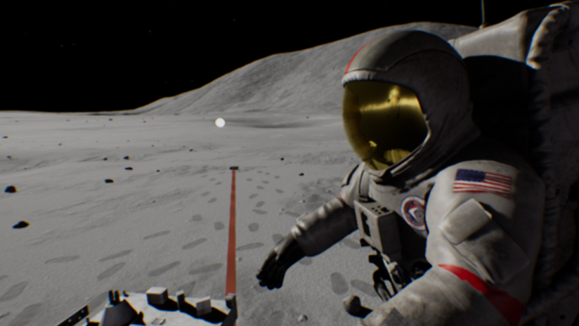 Apollo 17 Capture Screenshot einer Virtual Reality Szene der Apollo 15 Landing Site