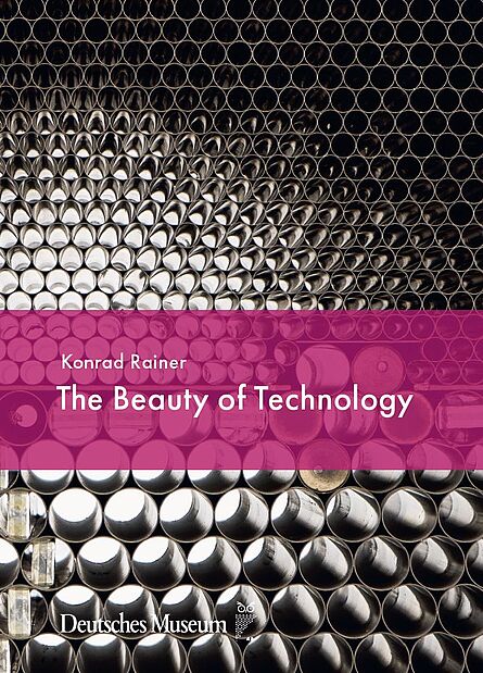 Beauty-of-Technology Der Umschlag zeigt viele Röhren - ein Kollimator in der Nahaufnahme, auf denen in pink der Titel genannt ist