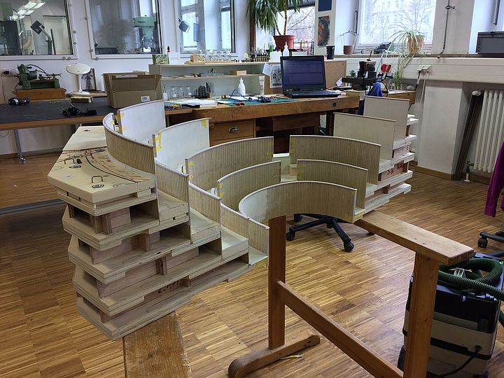 Modell in der Schreinerwerkstatt