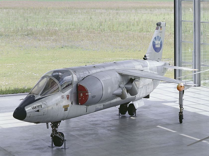 Senkrechtstarter VFW-Fokker VAK191 B in der Flugwerft Schleißheim.