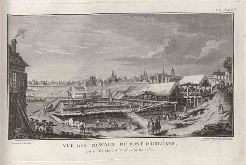 Pfeilergründung Loire-Brücke