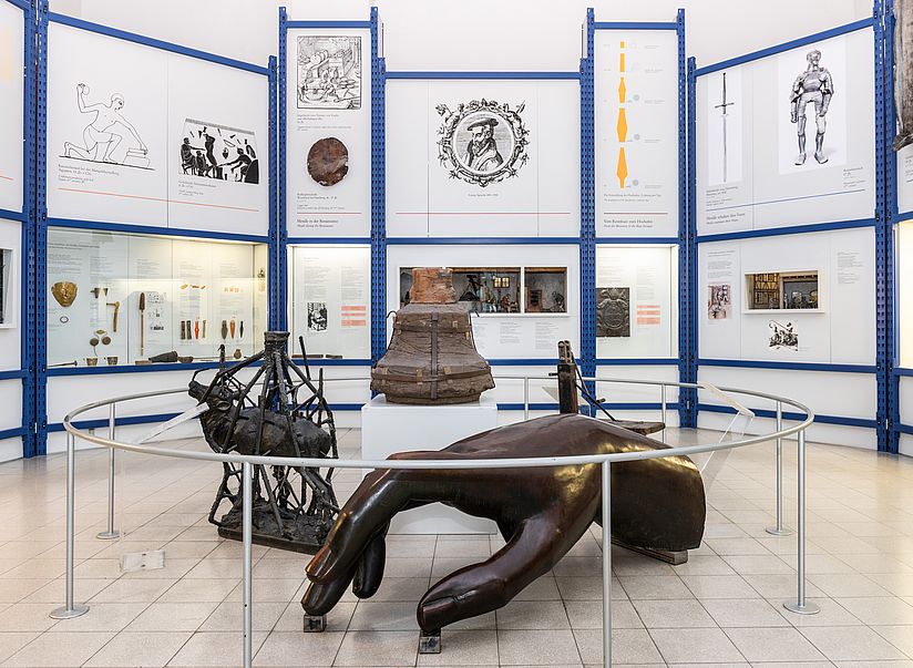 Raumansicht Ausstellungsbereich Historische Metallurgie