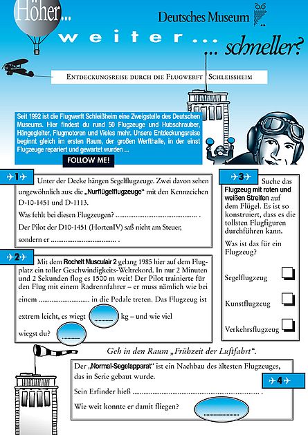 Forscherbogen Flugwerft Schleißheim