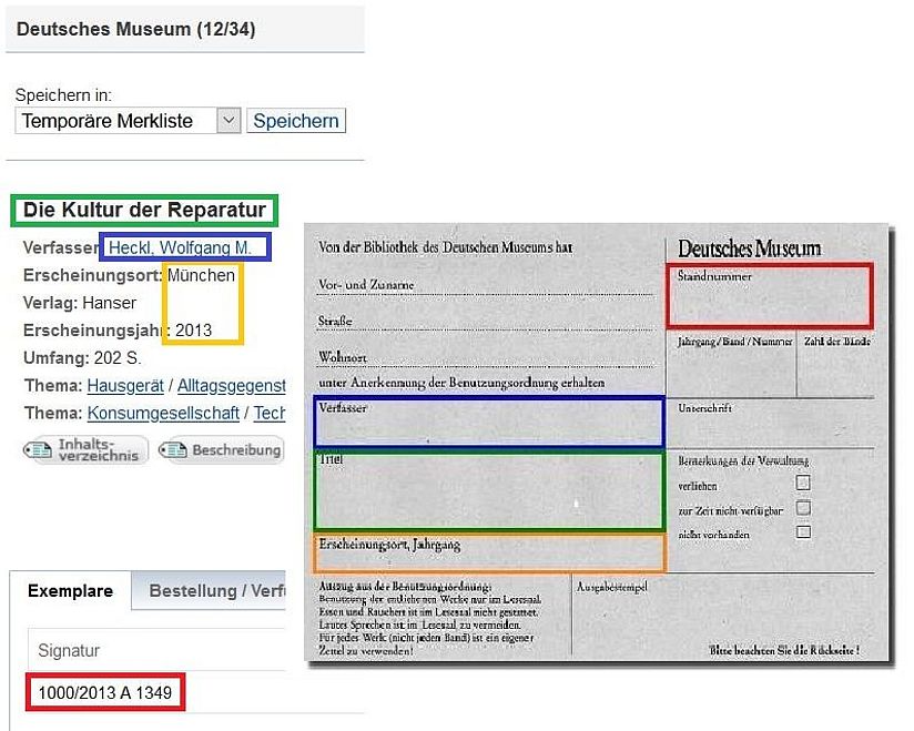 Anleitung zum Ausfüllen des Bestellscheins