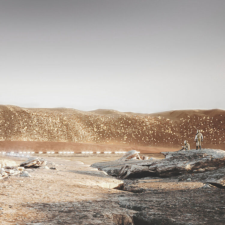 Ankunftsansicht von Rover.