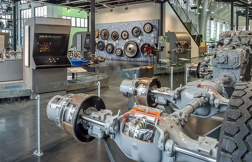 Power train of a truck.