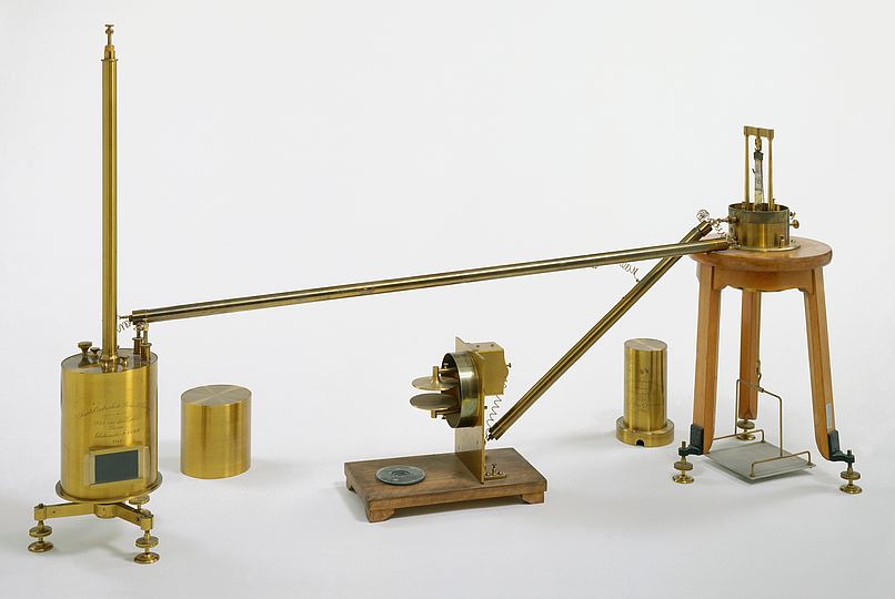 Apparatur zur Messung der Radioaktivität von Pierre und Marie Curie
