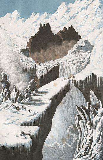 Zeichnung Mont Blanc.