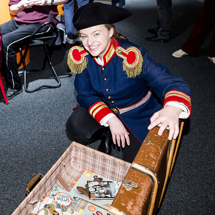 Käptn´Book im Deutschen Museum Bonn während des Lesefestes 2023.