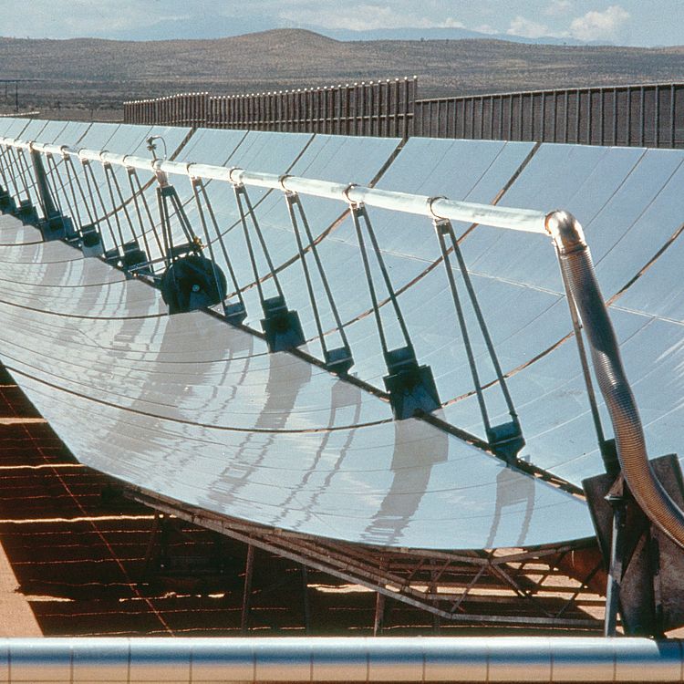 Solarzellen in der Mojave