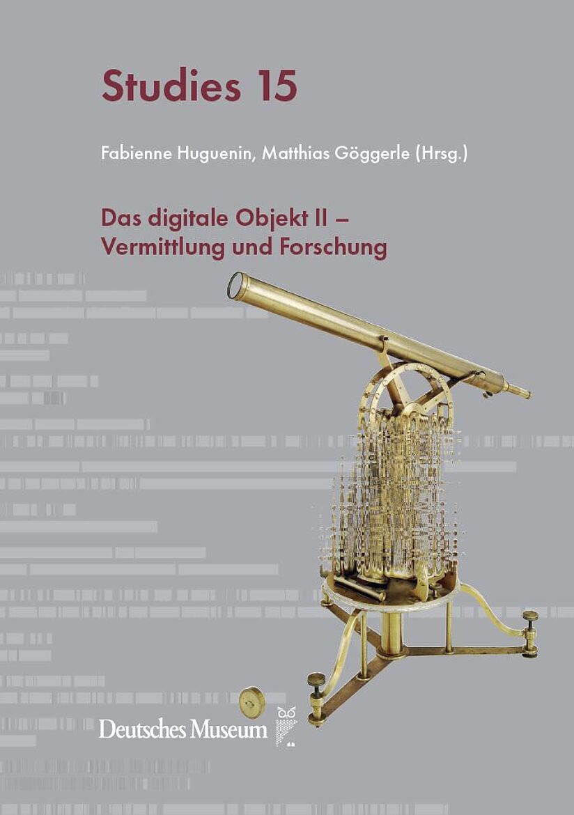 Das Cover des Bands. Zu sehen ist der Titel des Buchs sowie eine offensichtlich bearbeitete Fotografie des Äquatorials von Edward Troughton.