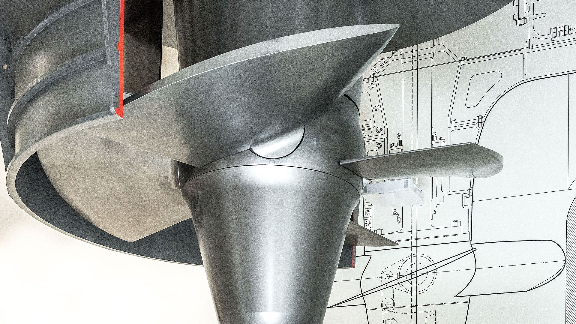 Kaplan-Turbine in der Ausstellung Energie - Motoren.