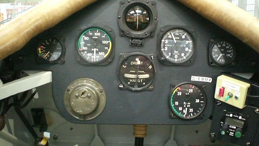 View into the back cockpit.