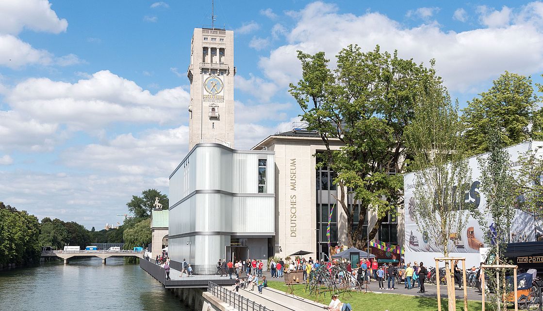 Deutsches Museum mit neuem Eingang.