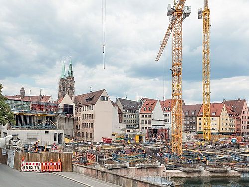 Deutsches Museum Nuernberg Baustelle vom 30.06.2018