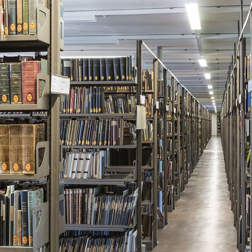 Magazinblick Bücherregale im Magazin