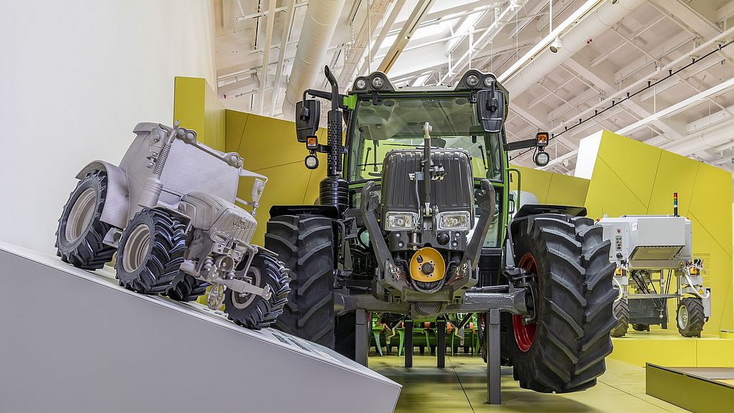 Fendt Traktor Prototyp eines Fendt Traktors mit Tastmodell