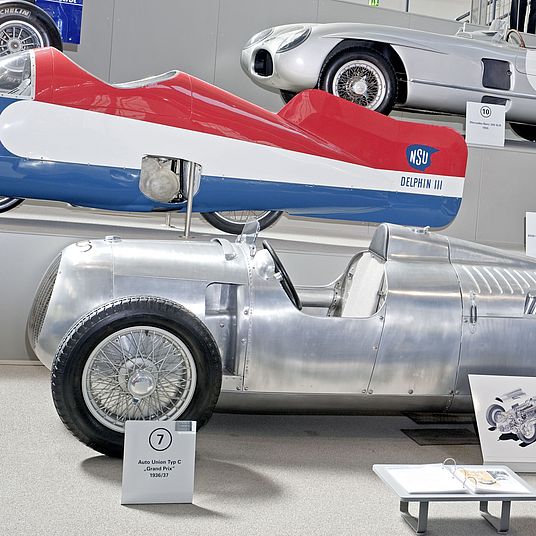 Auto Union Typ C in Halle 3 des Verkehrszentrums