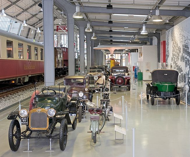 View of the Age of the Automobile exhibition area.