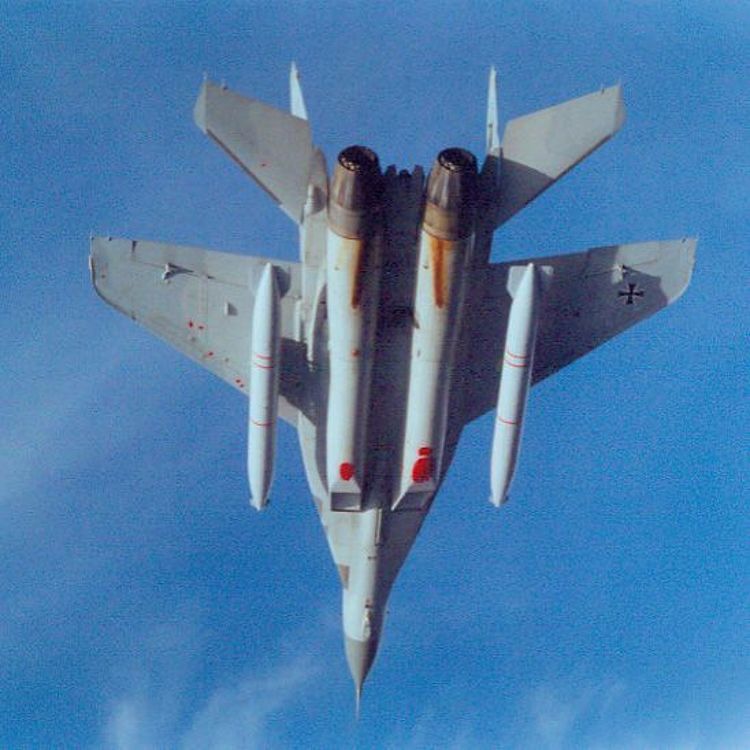 MIG-29 in der Luft.