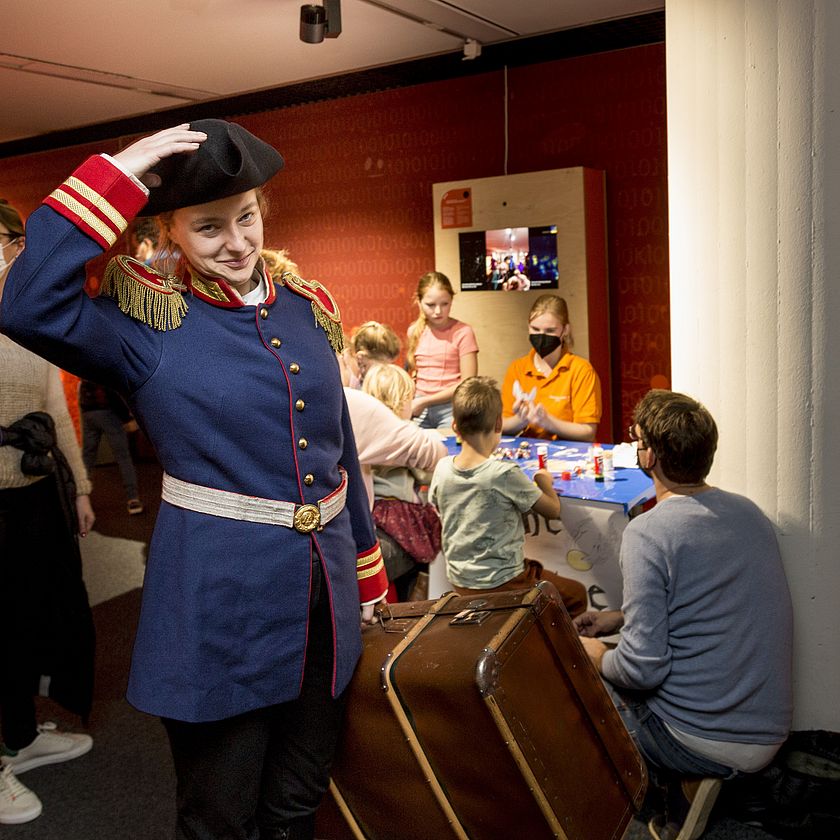 Käptn´Book im Deutschen Museum Bonn während des Lesefestes 2022.